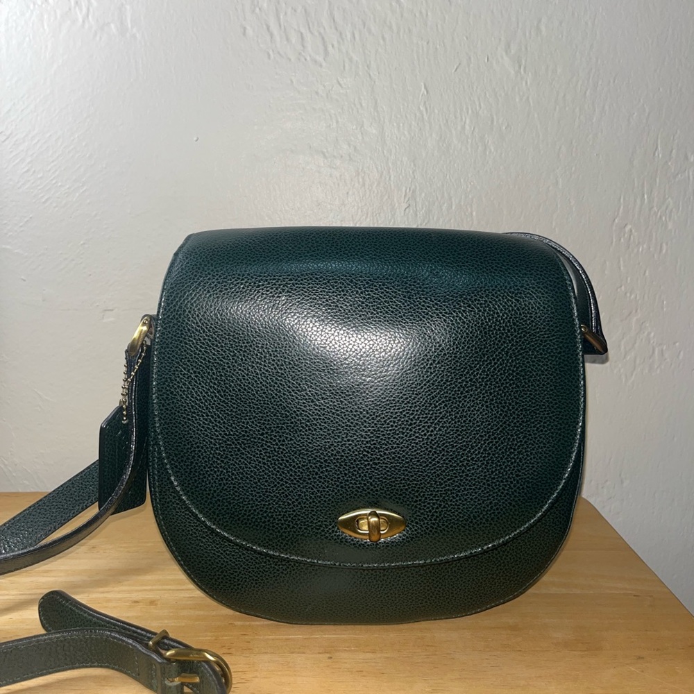 Vintage Coach Madison Carlyle 4401 Shoulder Bag in Forest Green